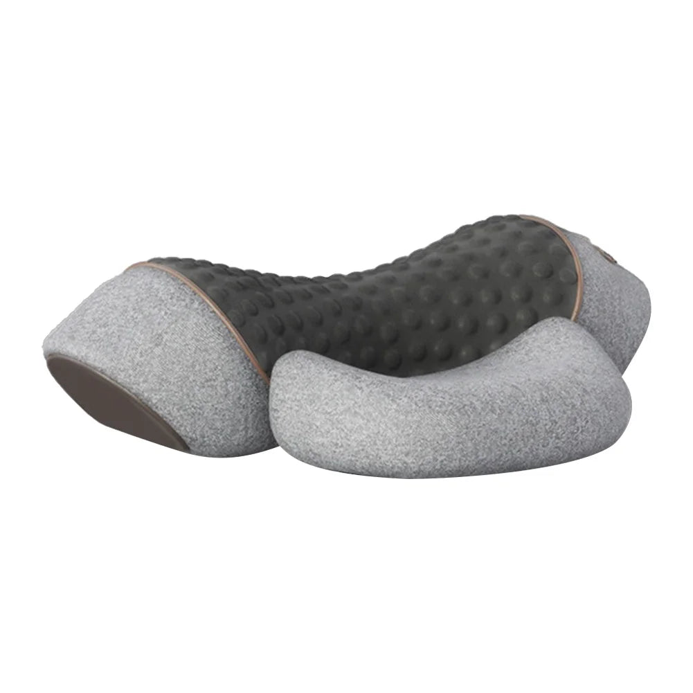 Masseur de cou ergonomique en mousse à mémoire de forme, oreiller chauffant et vibrant pour les épaules, multifonction pour le cou, le dos et les épaules - Mr Connected
