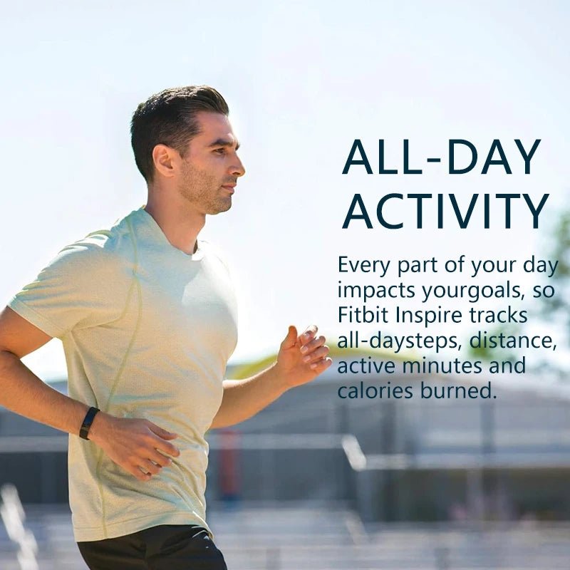 Fitbit Inspire HR Smart Fitness Tracker montre moniteur de fréquence cardiaque étapes de sommeil nager étanche Bracelet d'exercice de santé - Mr Connected