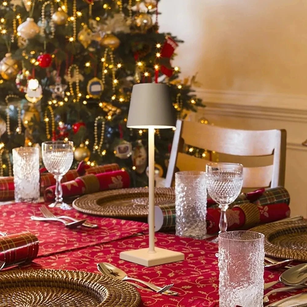 Lampe de bureau LED Portable, Rechargeable, 3 couleurs, à gradation continue, 5000mAh, pour Restaurant, chambre à coucher, Bars, maison, Patio, extérieur - Mr Connected