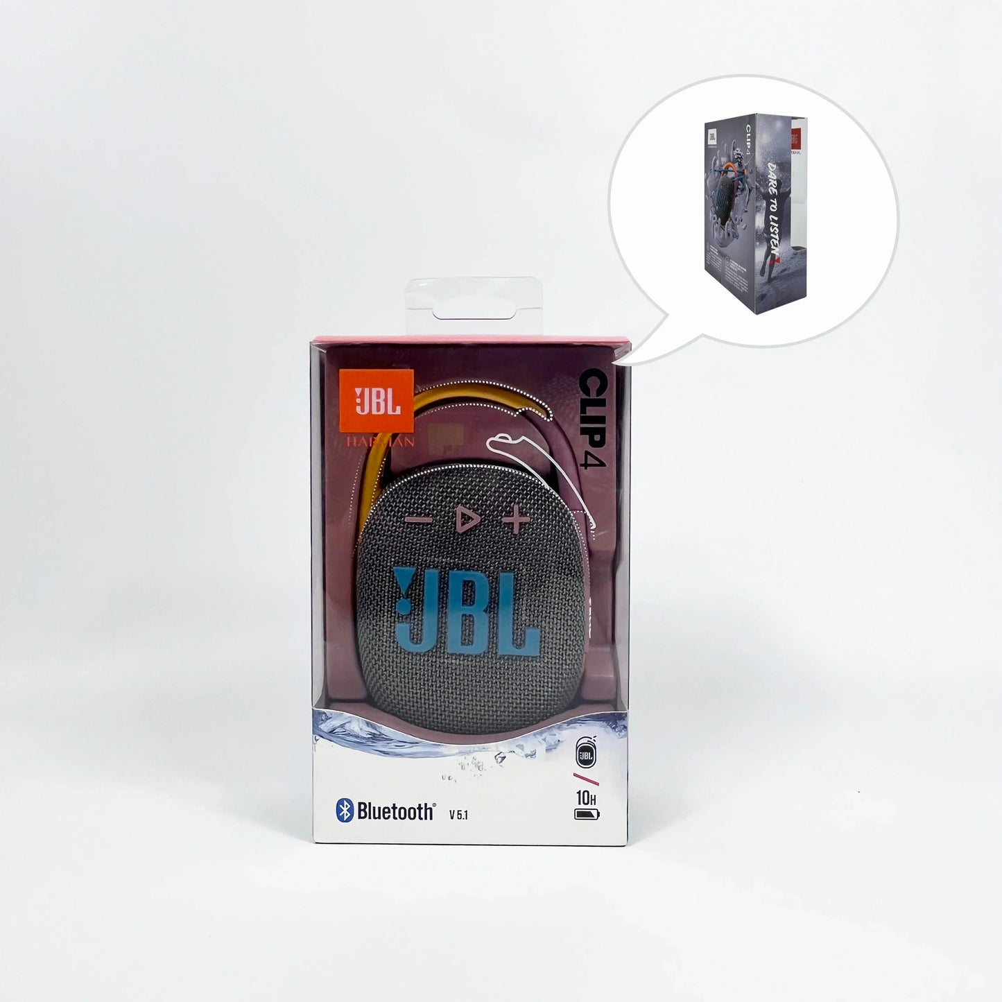 Original JBL CLIP 4 sans fil Bluetooth haut - parleur Portable caisson de basses haut - parleur extérieur Mini haut - parleur IP67 anti - poussière et étanche - Mr Connected