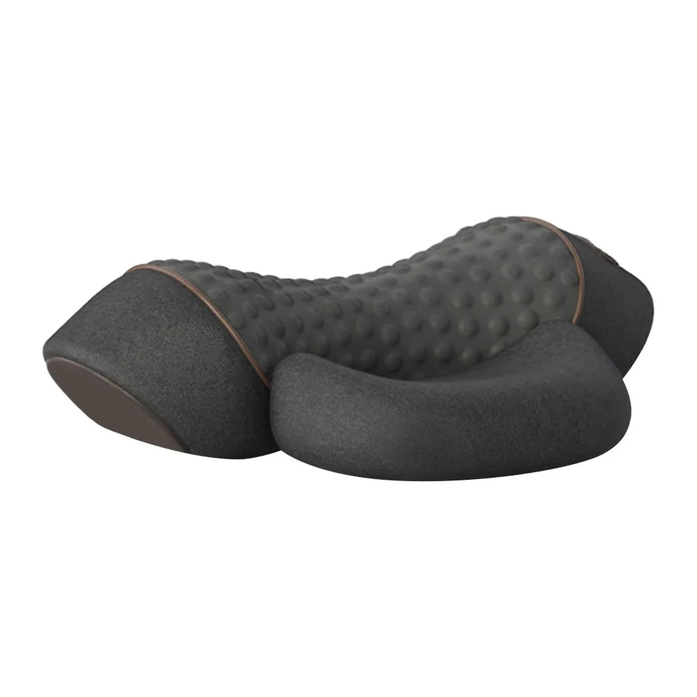 Masseur de cou ergonomique en mousse à mémoire de forme, oreiller chauffant et vibrant pour les épaules, multifonction pour le cou, le dos et les épaules - Mr Connected