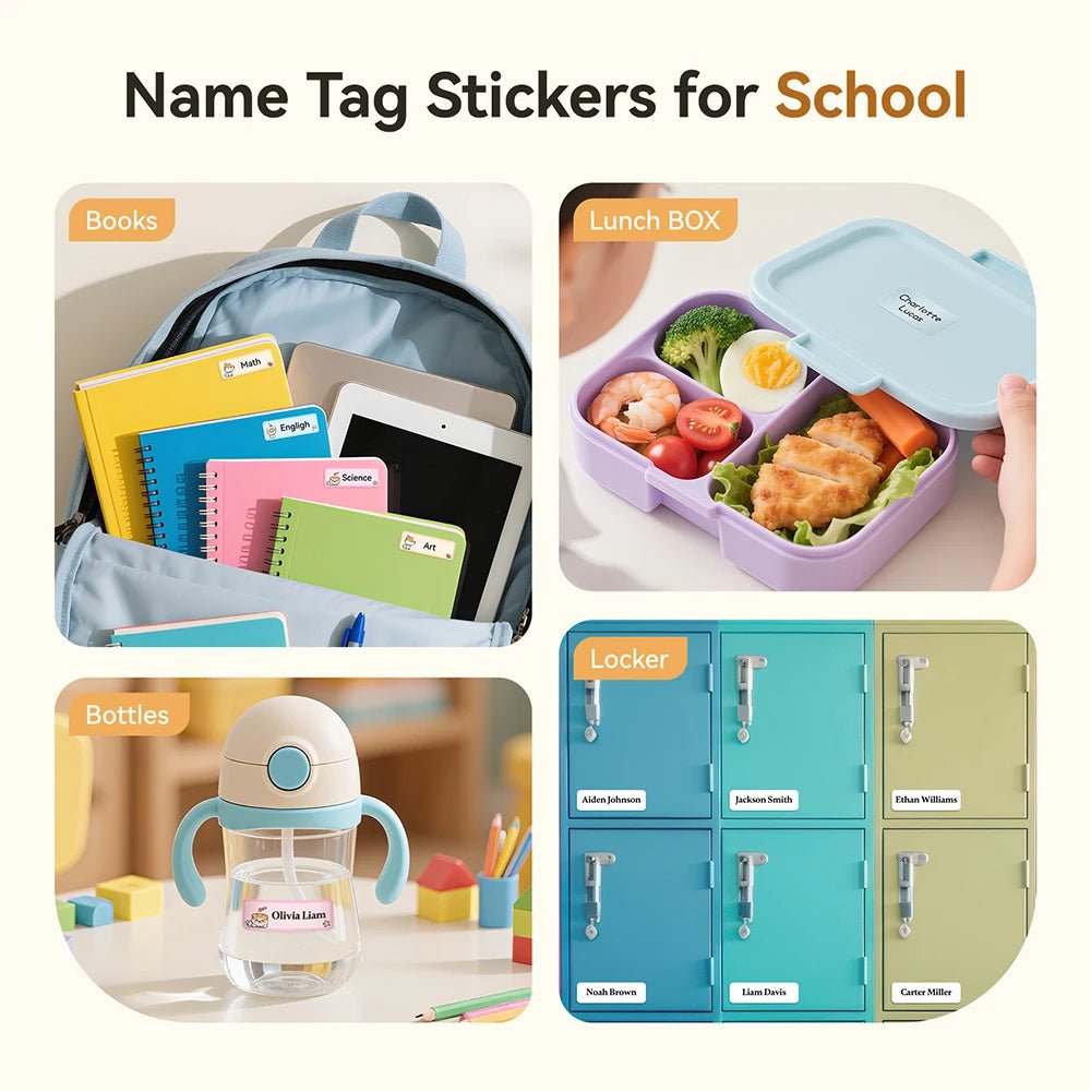 NIIMBOT D110 Version améliorée imprimante d'étiquettes thermiques Mini fabricant d'étiquettes intelligent Portable avec ruban pour bureau maison cuisine école - Mr Connected