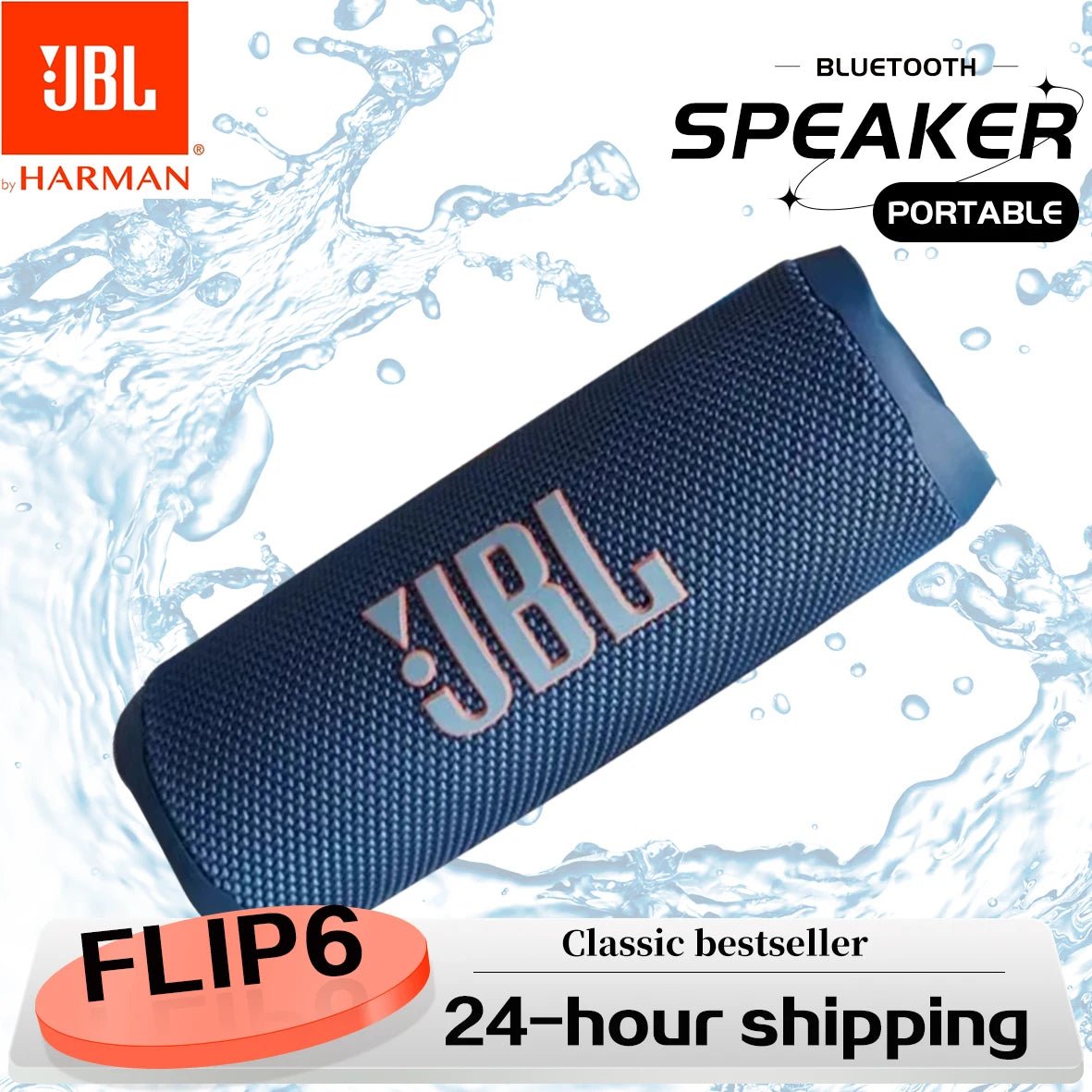 Original JBL FLIP 6 haut - parleur Bluetooth FLIP6 Portable IPX7 étanche extérieur stéréo basse musique piste haut - parleur indépendant Tweeter - Mr Connected
