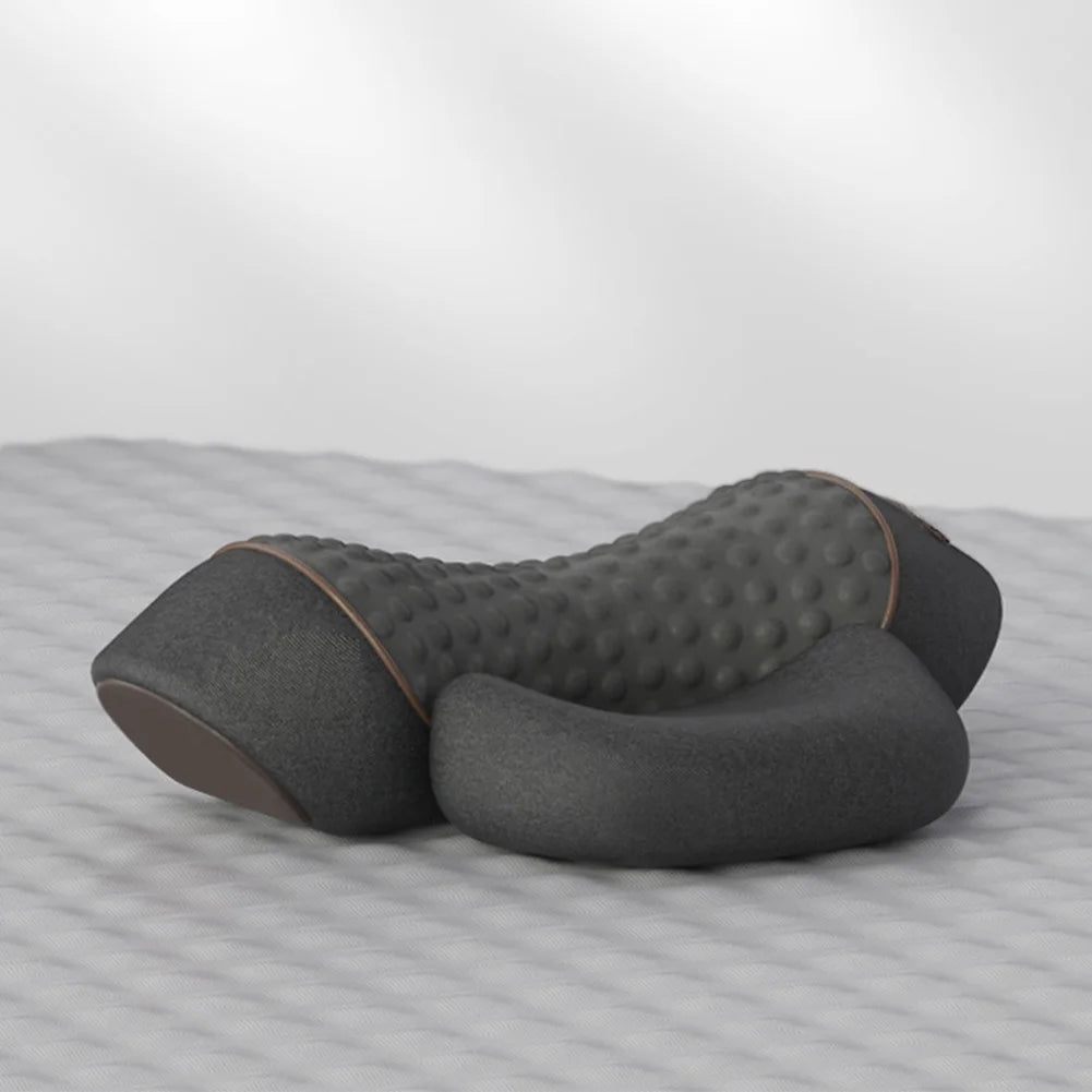 Masseur de cou ergonomique en mousse à mémoire de forme, oreiller chauffant et vibrant pour les épaules, multifonction pour le cou, le dos et les épaules - Mr Connected