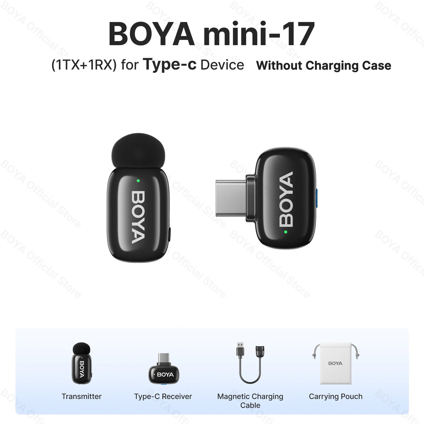 BOYA BOYA Mini Microphone à revers Lavalier sans fil pour iPhone iPad Android type - c téléphone diffusion en direct enregistrement Audio vidéo Vlog - Mr Connected