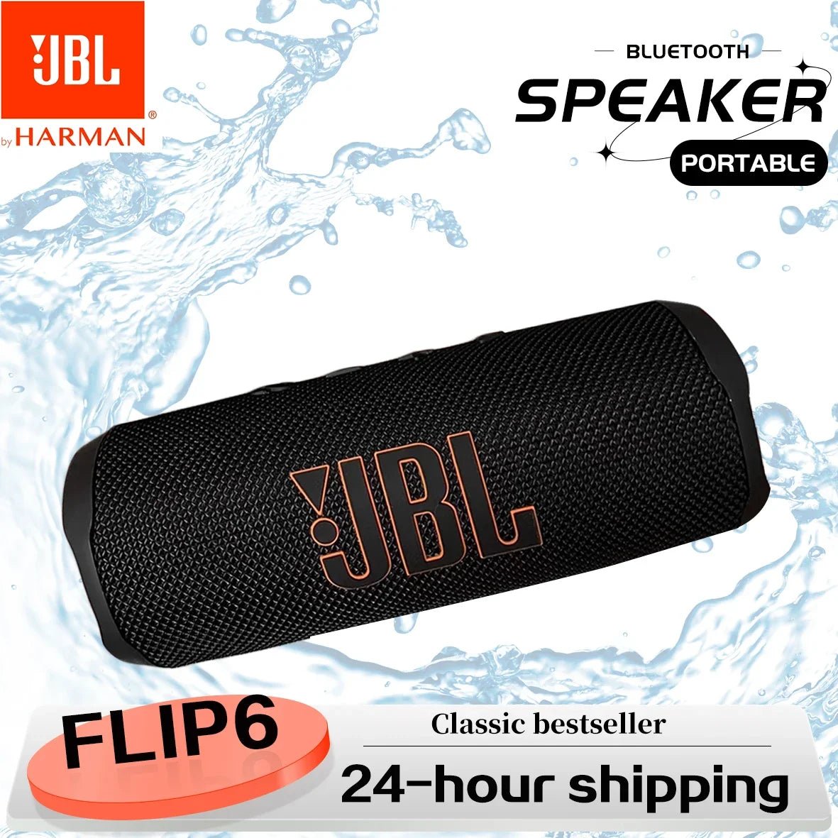 Original JBL FLIP 6 haut - parleur Bluetooth FLIP6 Portable IPX7 étanche extérieur stéréo basse musique piste haut - parleur indépendant Tweeter - Mr Connected