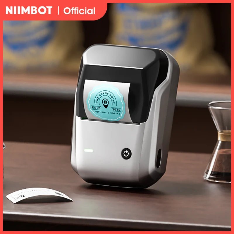 NIIMBOT B1 imprimante thermique Portable avec bandes 2 pouces imprimante d'étiquettes adhésives Mini Bluetooth fabricant d'autocollants Support Smartphones PC - Mr Connected