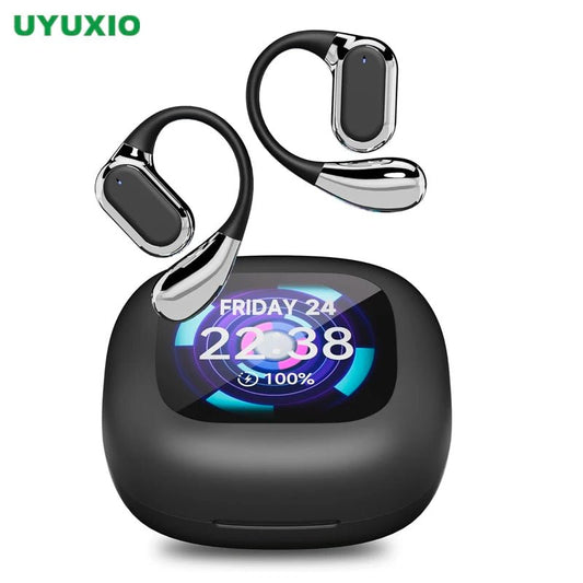 UYUXIO AI traduction écouteur OWS traduction en temps réel écouteurs avec 144 langues écouteurs avec écran tactile LCD casque - Mr Connected