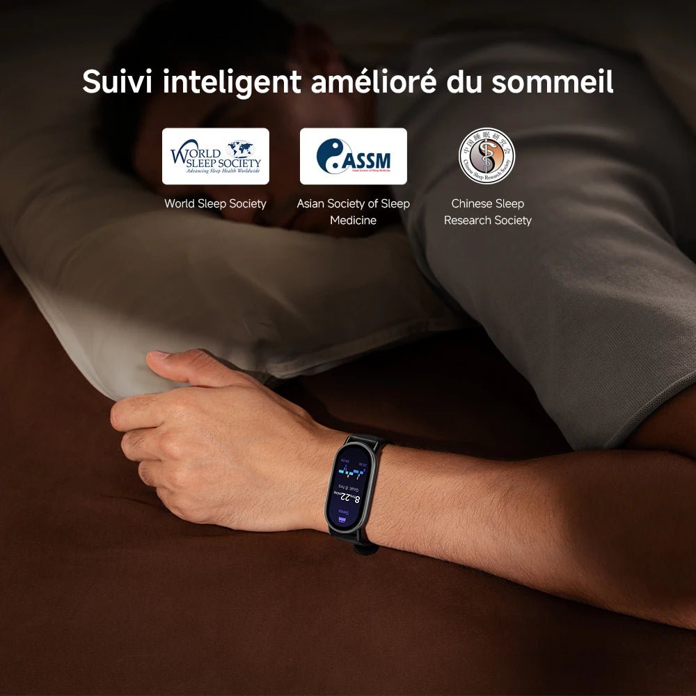 Xiaomi France | Xiaomi Smart Band 10 , Écran AMOLED 1.72’’ avec bordures ultra - fines, Gestion du sommeil optimisée avec accompagnement personnalisé, Plus de 150 modes sport - Mr Connected