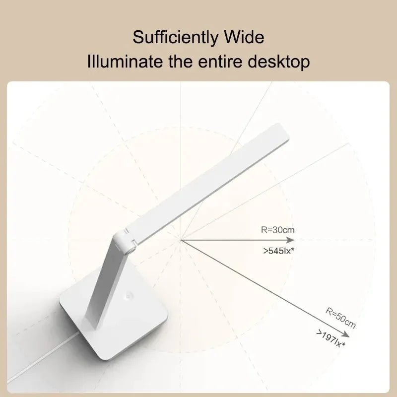 Xiaomi Mijia lampe de Table Lite Mi LED lampe de bureau pliante Protection des yeux 4000K 500Lumens gradation lampe de Table veilleuse - Mr Connected