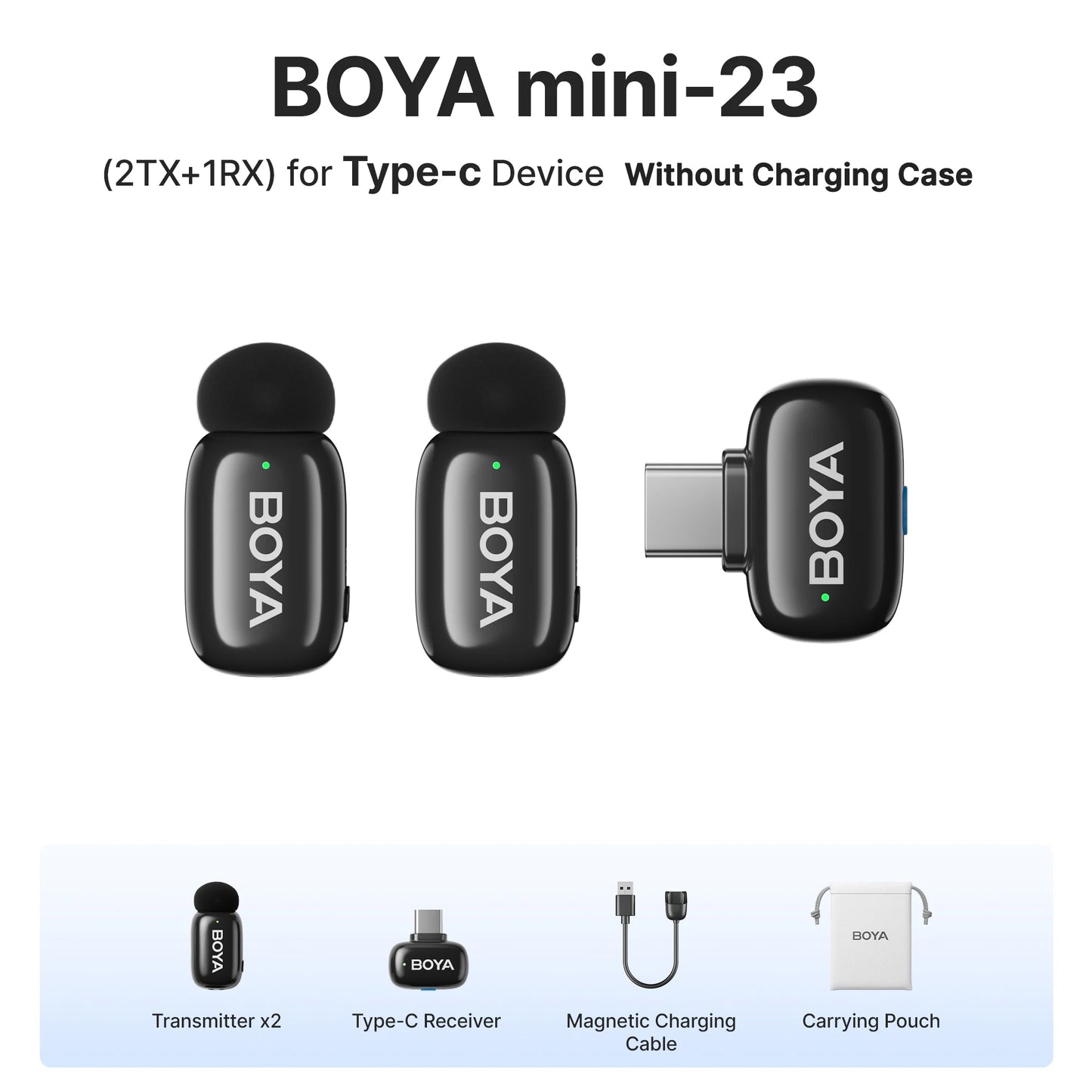 BOYA BOYA Mini Microphone à revers Lavalier sans fil pour iPhone iPad Android type - c téléphone diffusion en direct enregistrement Audio vidéo Vlog - Mr Connected