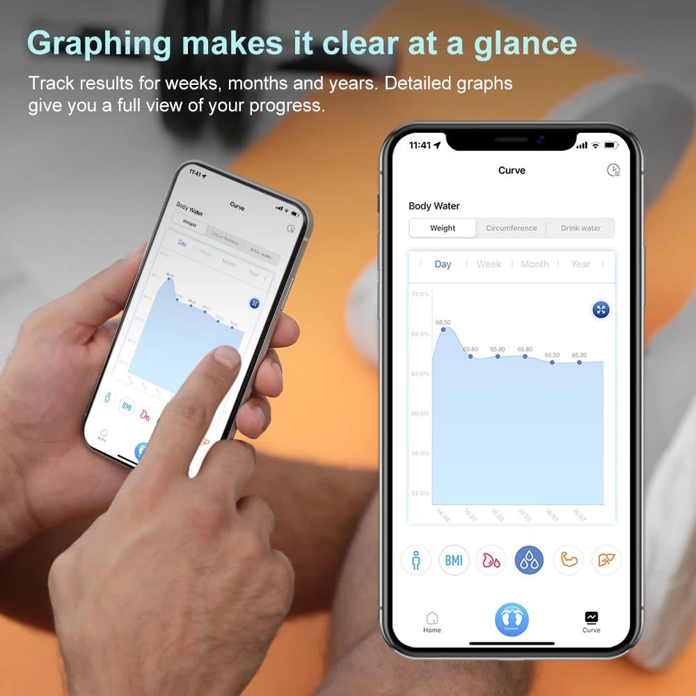 INSMART Balance de poids numérique personne Balance corporelle Inteligente adulte 180kg Balance professionnelle intelligente de graisse corporelle Balance de bioimpédance - Mr Connected