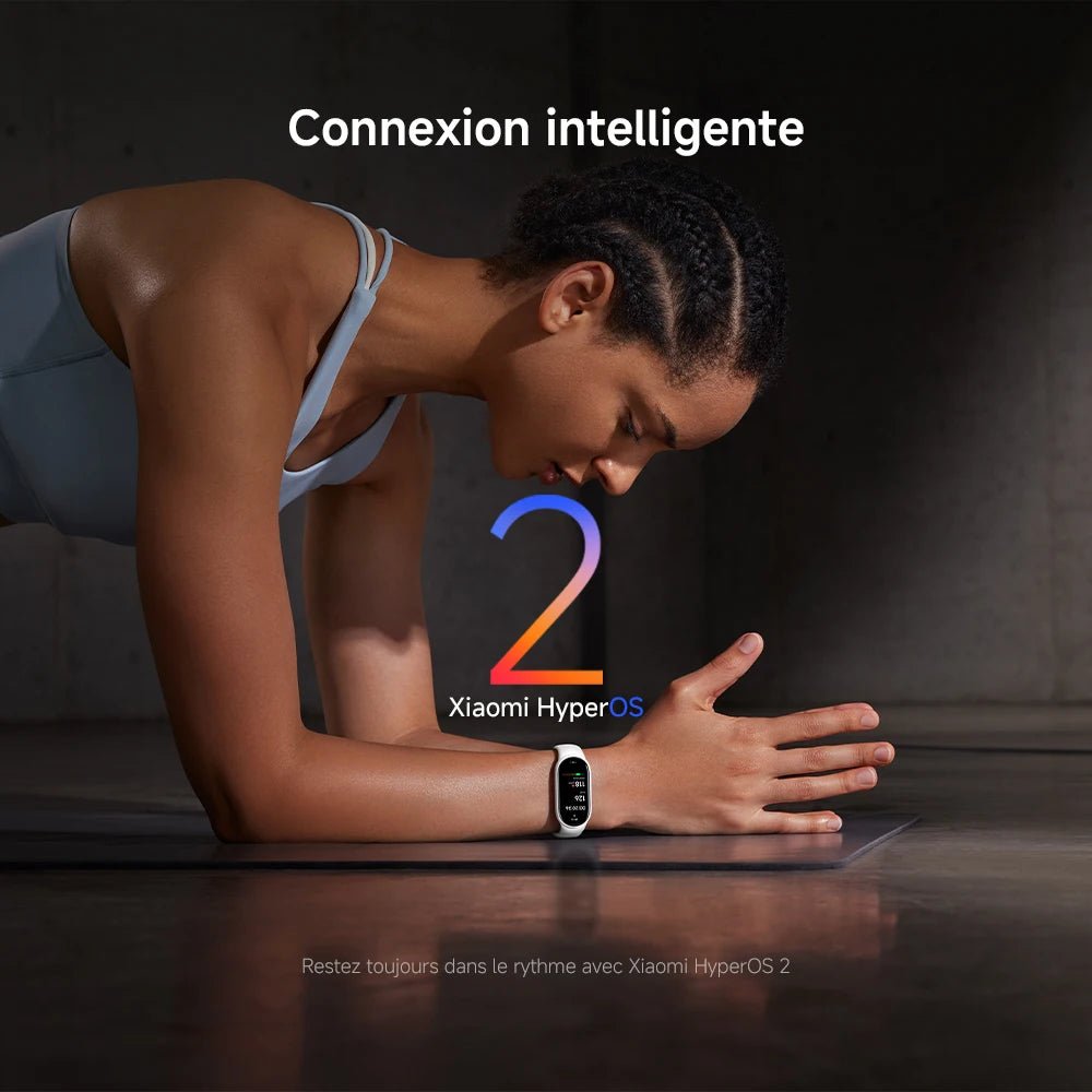 Xiaomi France | Xiaomi Smart Band 10 , Écran AMOLED 1.72’’ avec bordures ultra - fines, Gestion du sommeil optimisée avec accompagnement personnalisé, Plus de 150 modes sport - Mr Connected