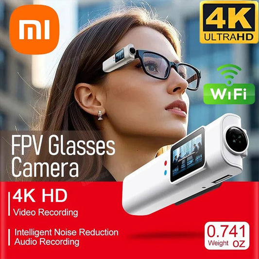 Xiaomi 4K Mini FPV lunettes prise de vue vidéo micro - caméra HD WiFi casque Intelligent lunettes enregistrement vidéo et sonore WiFi APP - Mr Connected