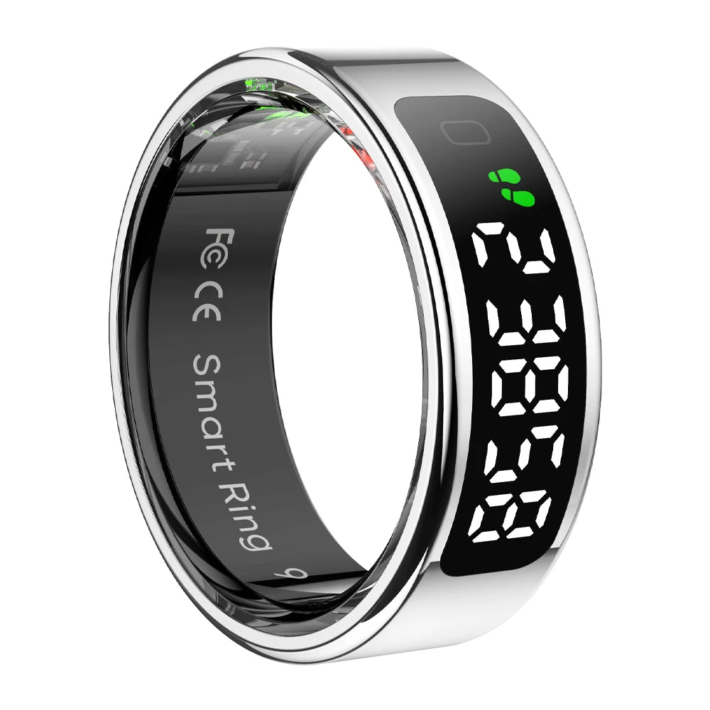 2025 COLMI R12 Smart Ring avec écran d'affichage et tactile, chargement sans fil, gestionnaire de santé, étanche 5 ATM pour hommes et femmes - Mr Connected