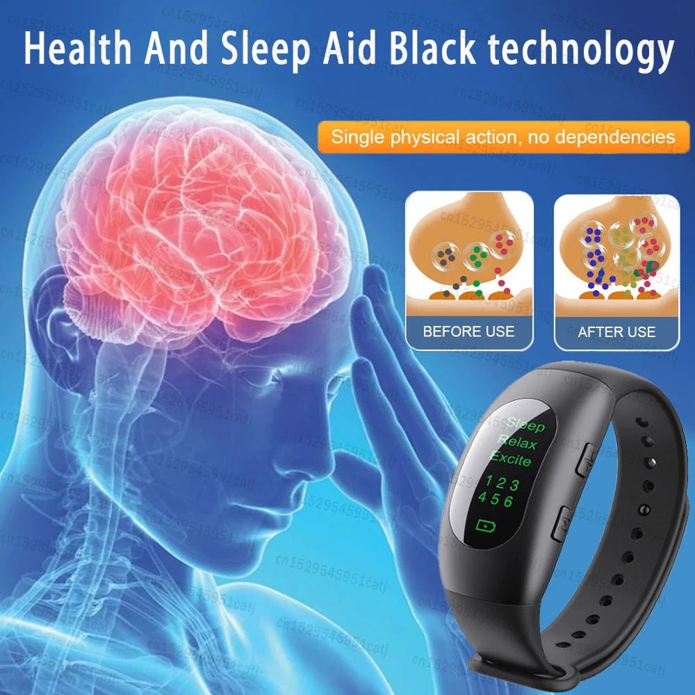 Bracelet de sommeil à micro - courant CES, montre de sommeil rapide, aide à la relaxation, anti - anlande, inaute, hypnose, outil d'aide au sommeil - Mr Connected