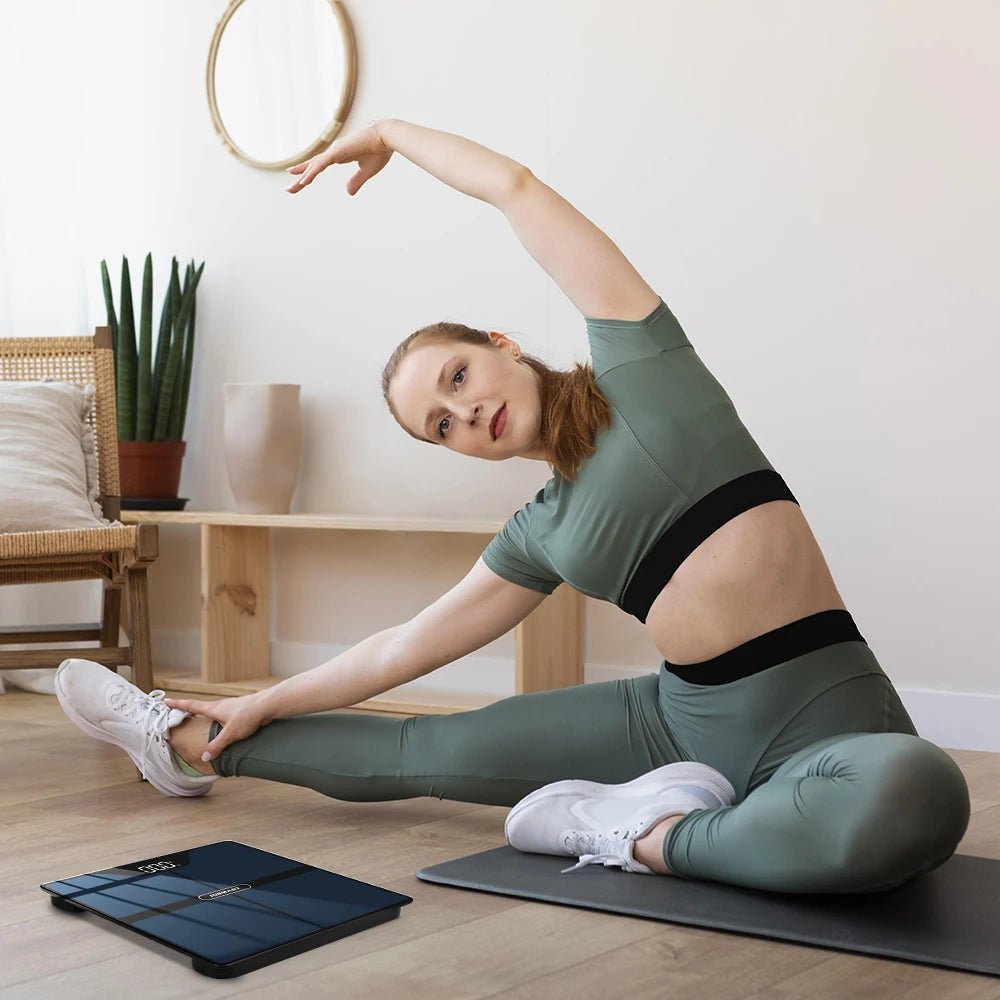 INSMART Balance de poids numérique personne Balance corporelle Inteligente adulte 180kg Balance professionnelle intelligente de graisse corporelle Balance de bioimpédance - Mr Connected