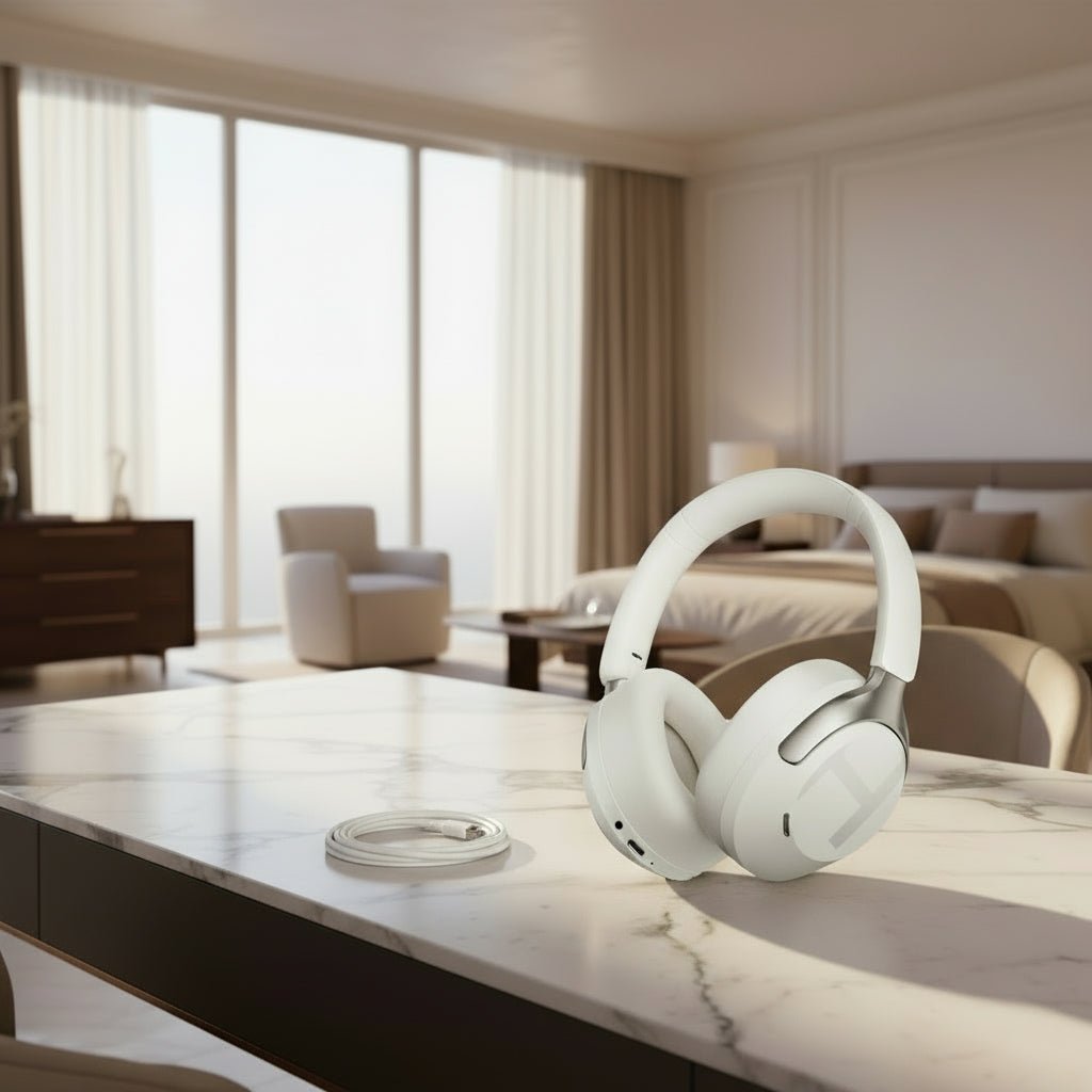 HAYLOU S40 ANC casque sans fil 50dB suppression du bruit haute résolution 3D écouteur Audio spatial avec LDAC Bluetooth 6.0 sur l'oreille casque - Mr Connected