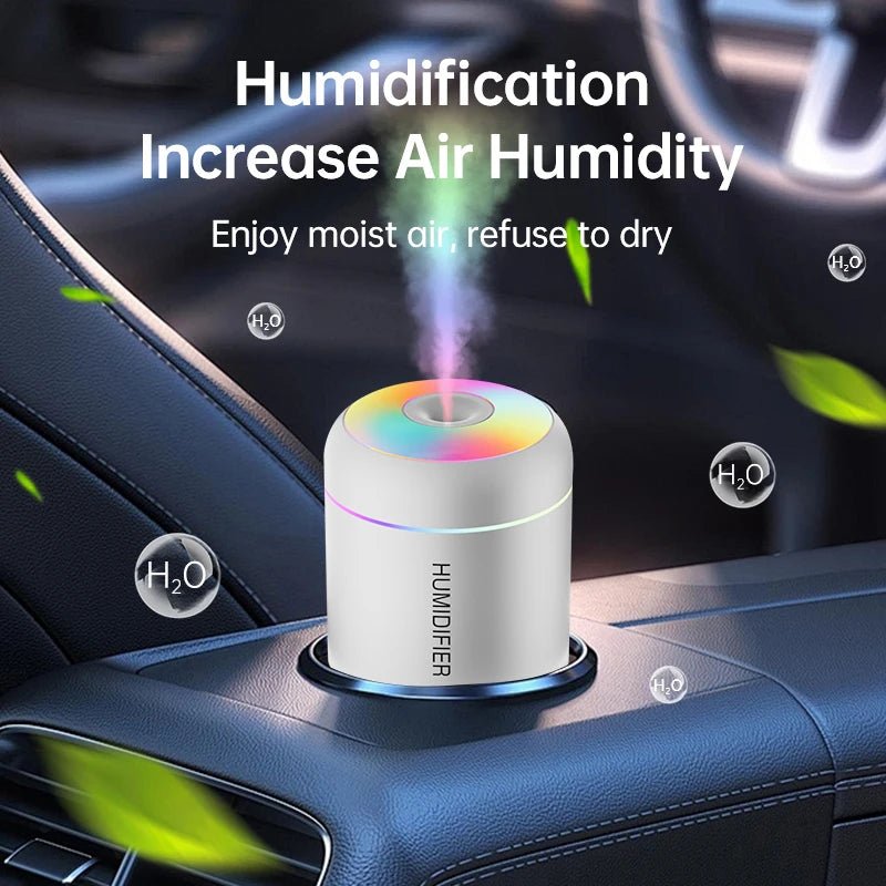 Mini humidificateur d'air électrique USB 180ML, diffuseur d'arôme, purificateur d'huile essentielle, brumisateur d'aromathérapie, lumières pour voiture, maison, chambre à coucher - Mr Connected