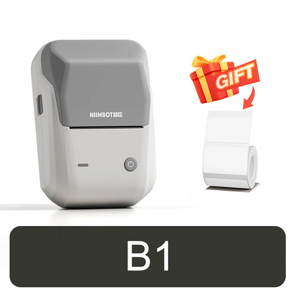 NIIMBOT B1 imprimante thermique Portable avec bandes 2 pouces imprimante d'étiquettes adhésives Mini Bluetooth fabricant d'autocollants Support Smartphones PC - Mr Connected