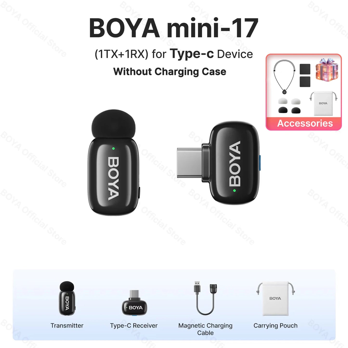 BOYA BOYA Mini Microphone à revers Lavalier sans fil pour iPhone iPad Android type - c téléphone diffusion en direct enregistrement Audio vidéo Vlog - Mr Connected