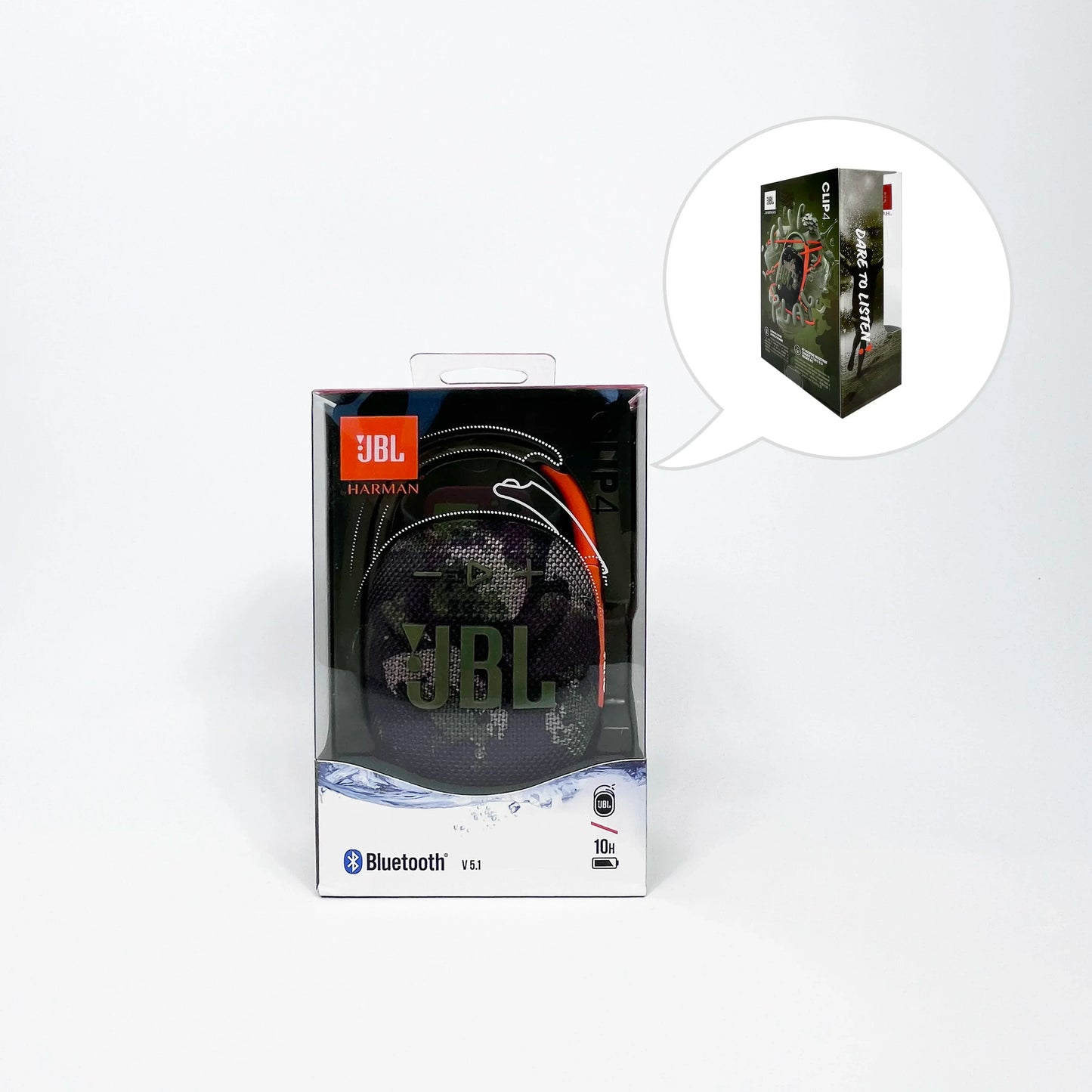 Original JBL CLIP 4 sans fil Bluetooth haut - parleur Portable caisson de basses haut - parleur extérieur Mini haut - parleur IP67 anti - poussière et étanche - Mr Connected