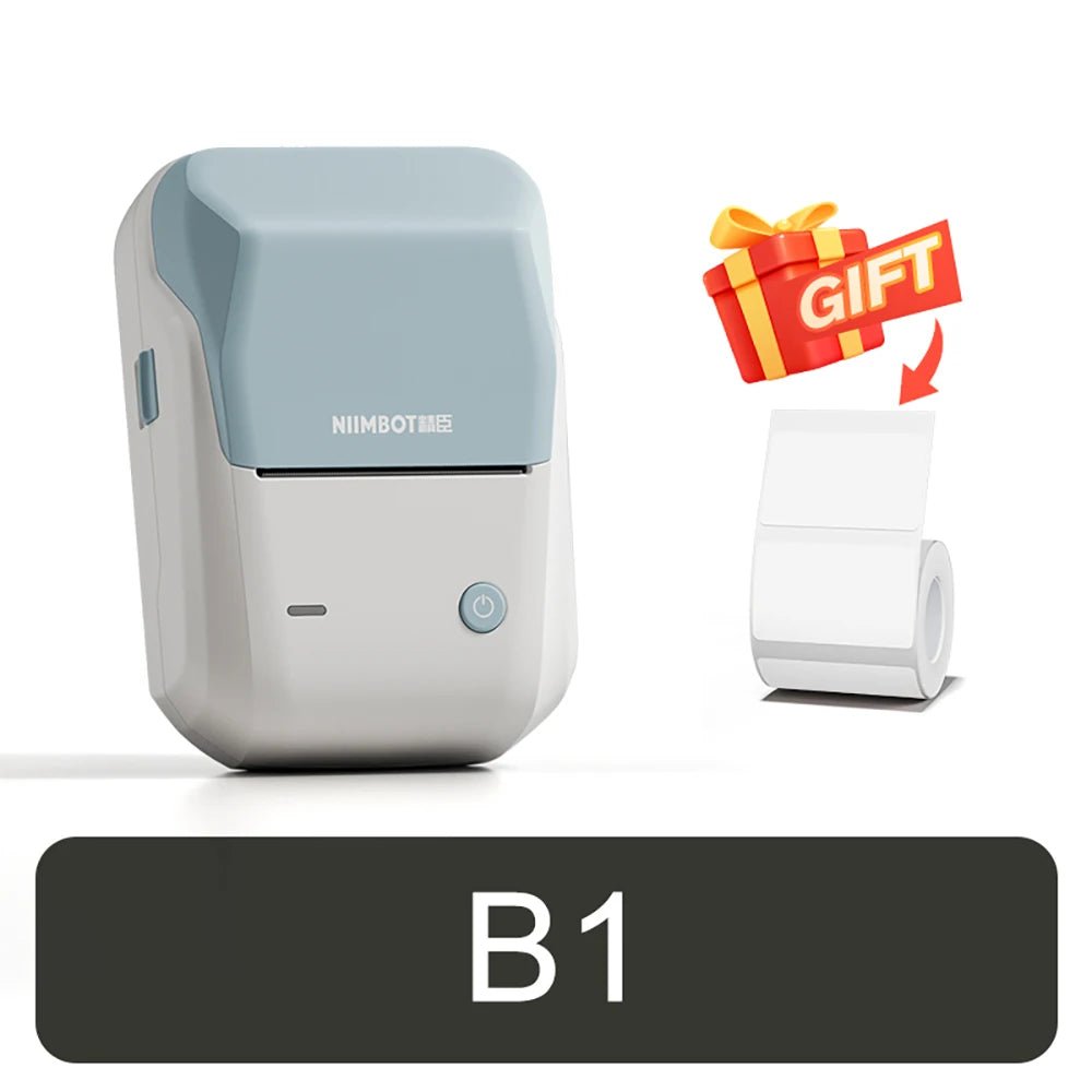NIIMBOT B1 imprimante thermique Portable avec bandes 2 pouces imprimante d'étiquettes adhésives Mini Bluetooth fabricant d'autocollants Support Smartphones PC - Mr Connected