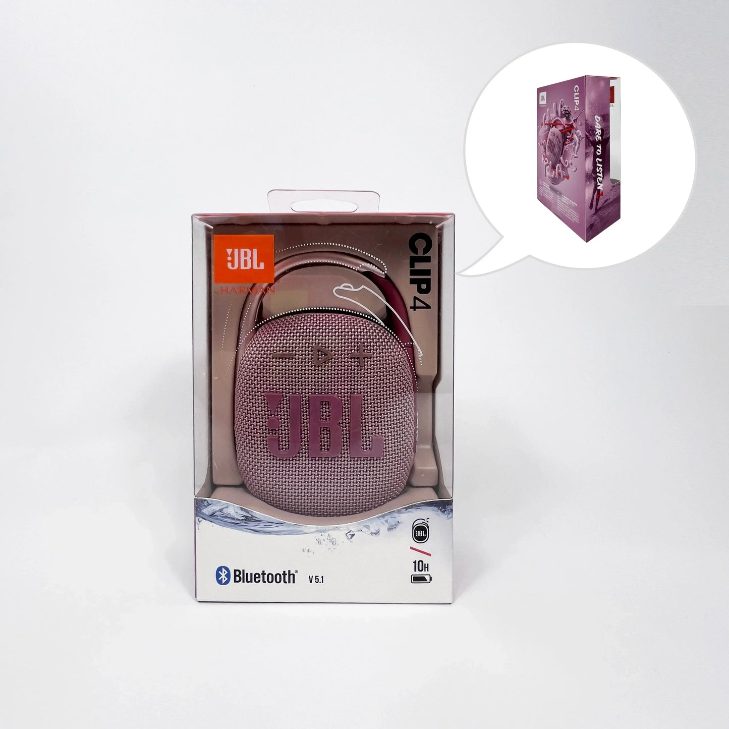 Original JBL CLIP 4 sans fil Bluetooth haut - parleur Portable caisson de basses haut - parleur extérieur Mini haut - parleur IP67 anti - poussière et étanche - Mr Connected