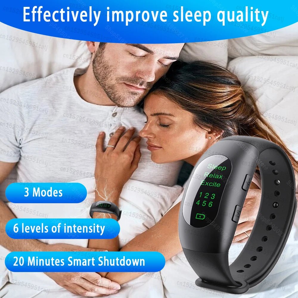 Bracelet de sommeil à micro - courant CES, montre de sommeil rapide, aide à la relaxation, anti - anlande, inaute, hypnose, outil d'aide au sommeil - Mr Connected