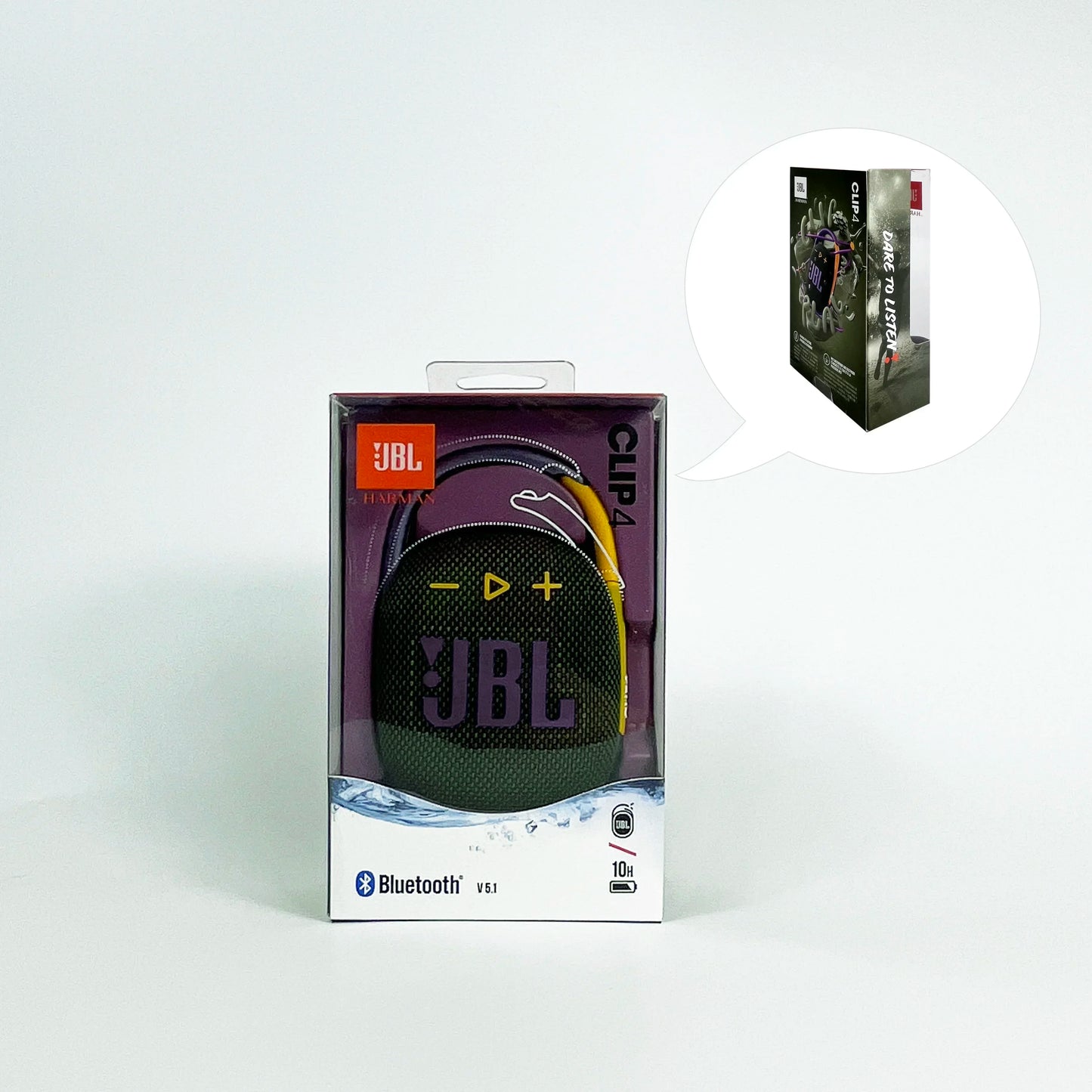 Original JBL CLIP 4 sans fil Bluetooth haut - parleur Portable caisson de basses haut - parleur extérieur Mini haut - parleur IP67 anti - poussière et étanche - Mr Connected