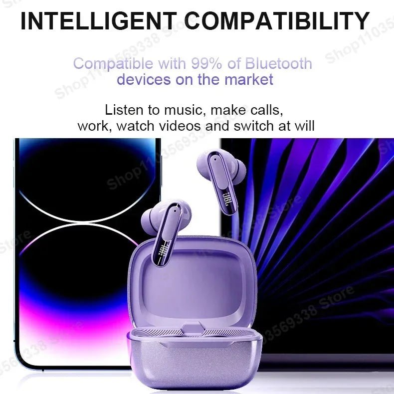 Original JBL LIVE BEAM 3 véritable casque sans fil Bluetooth écouteurs antibruit LED boîte d'affichage intelligente casque JBL Live Bea3 - Mr Connected