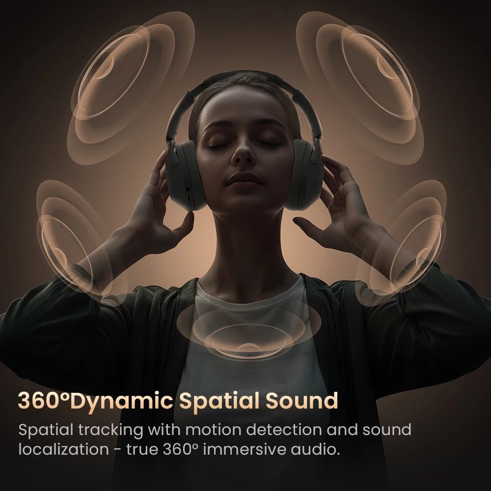 HAYLOU S40 ANC casque sans fil 50dB suppression du bruit haute résolution 3D écouteur Audio spatial avec LDAC Bluetooth 6.0 sur l'oreille casque - Mr Connected