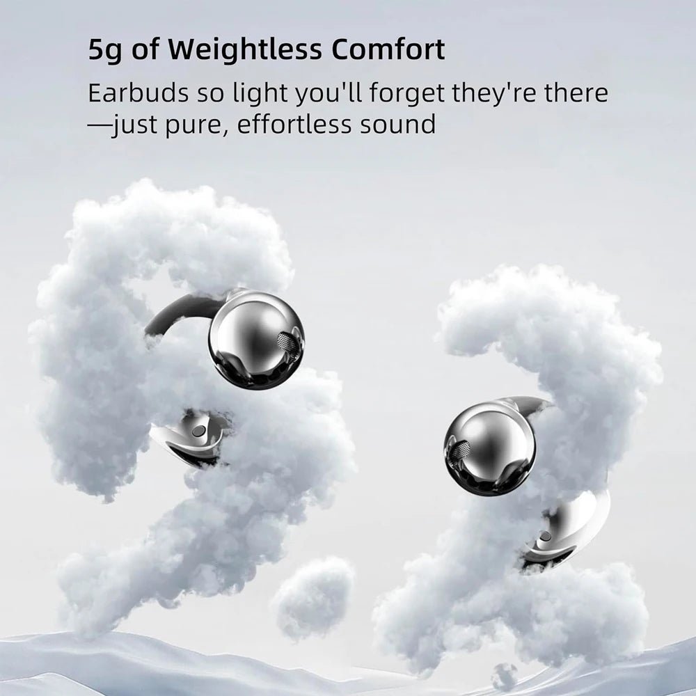 UYUXIO BT 5.4 écouteurs à clipser casque d'écoute à oreille ouverte sans fil avec autonomie de 72 heures longue durée de vie sur les écouteurs pour les entraînements sportifs - Mr Connected