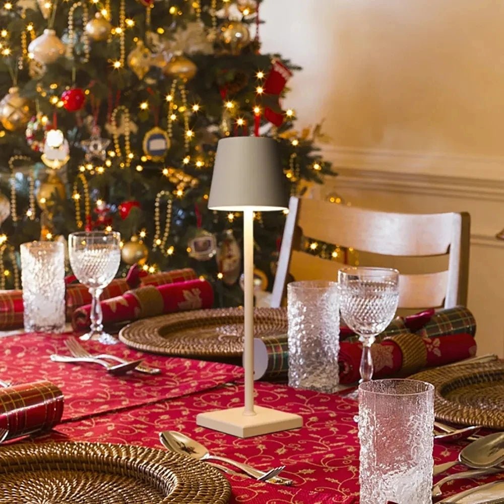 Lampe de bureau LED en alliage d'aluminium USB, 5200mAh, Rechargeable, pour Bar, salon, livre de lecture, sans fil - Mr Connected