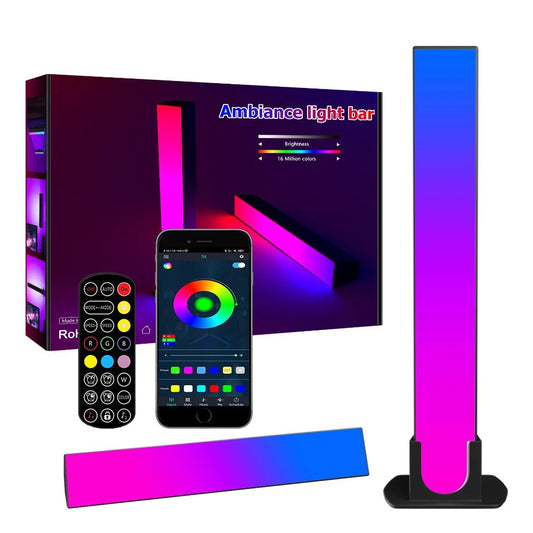 Lumière d'ambiance de bureau intelligente RGB LED lumière de rythme de musique Bluetooth WIFY contrôle chambre salon décoration lumière. - Mr Connected