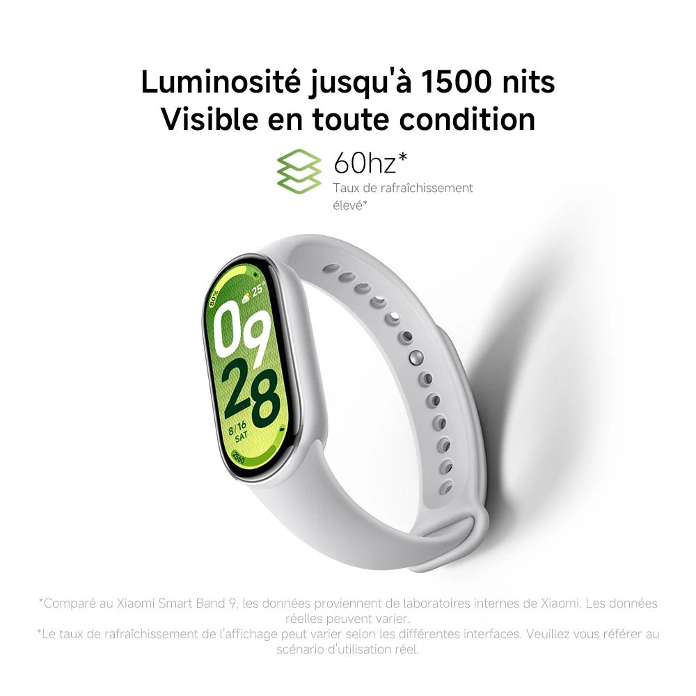 Xiaomi France | Xiaomi Smart Band 10 , Écran AMOLED 1.72’’ avec bordures ultra - fines, Gestion du sommeil optimisée avec accompagnement personnalisé, Plus de 150 modes sport - Mr Connected